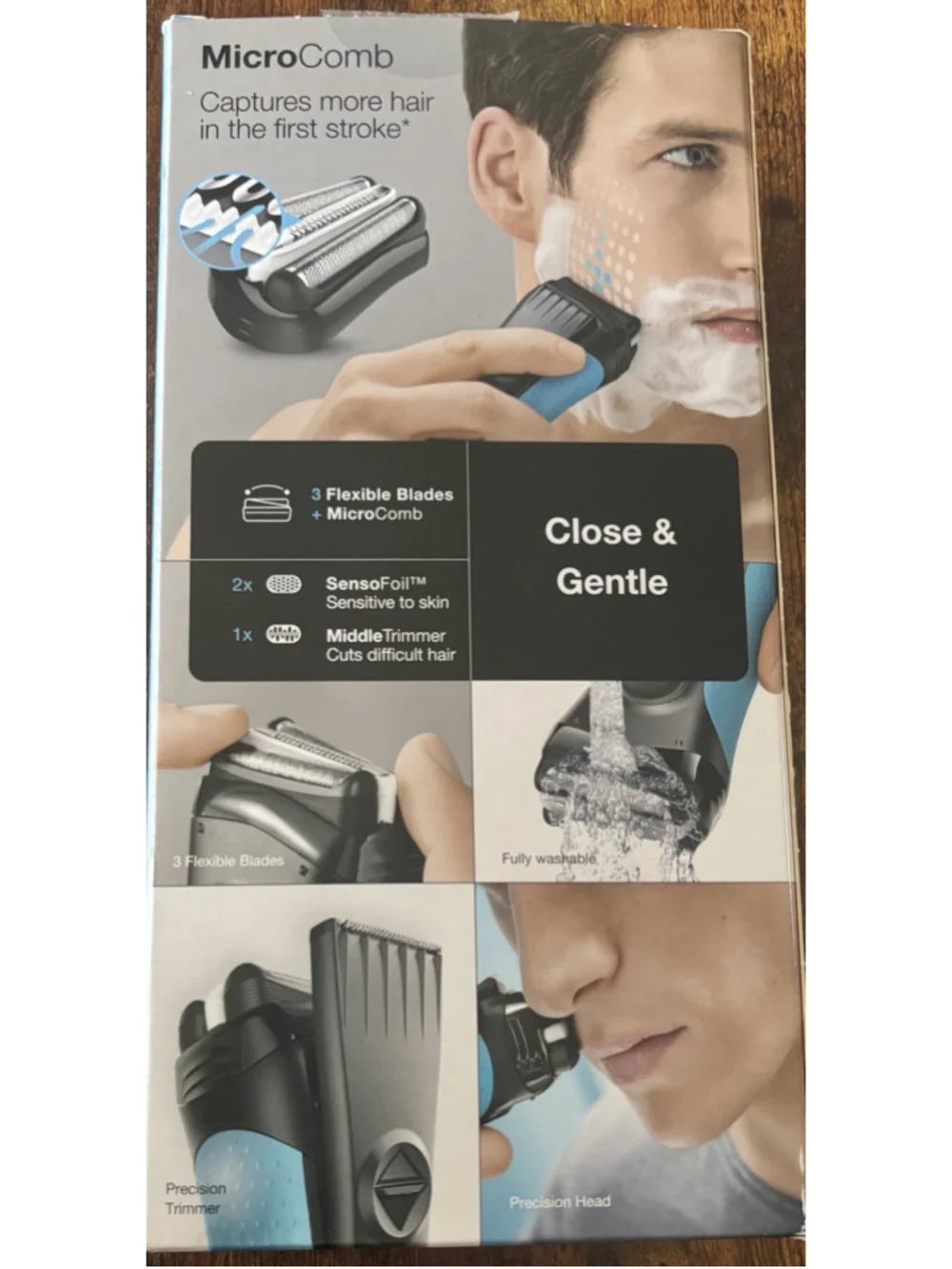 Braun Razor Series 3 ProSkin Rechargable Wet Dry Foil Precision Trimmer 3040S